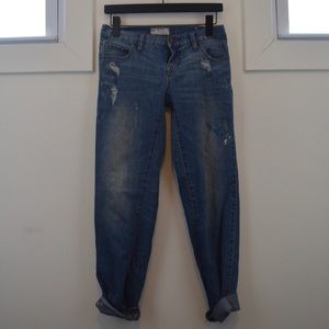 Women's Boyfriend Fit Distressed Free People Jeans